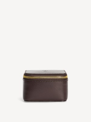 By Malene Birger Aya Bijoux Jewellery Bag Kauneus Laukut Tummanruskea | FI_BB56927