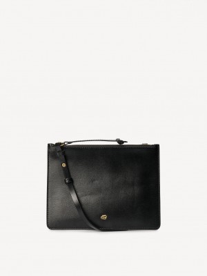 By Malene Birger Aya Leather Purse Laukut Mustat | FI_BB42996