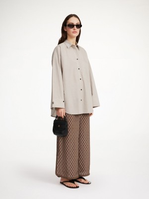 By Malene Birger Derris Organic Cotton Paidat Ruskea | FI_BB15477