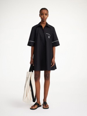 By Malene Birger Gaielle Organic Cotton Mekko Mustat | FI_BB90377