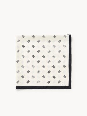 By Malene Birger Monnas Silk Huivit Valkoinen | FI_BB53259
