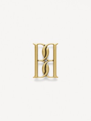 By Malene Birger Mono Small Gold-tone Brooch Muut Tarvikkeet Kultaiset | FI_BB99359